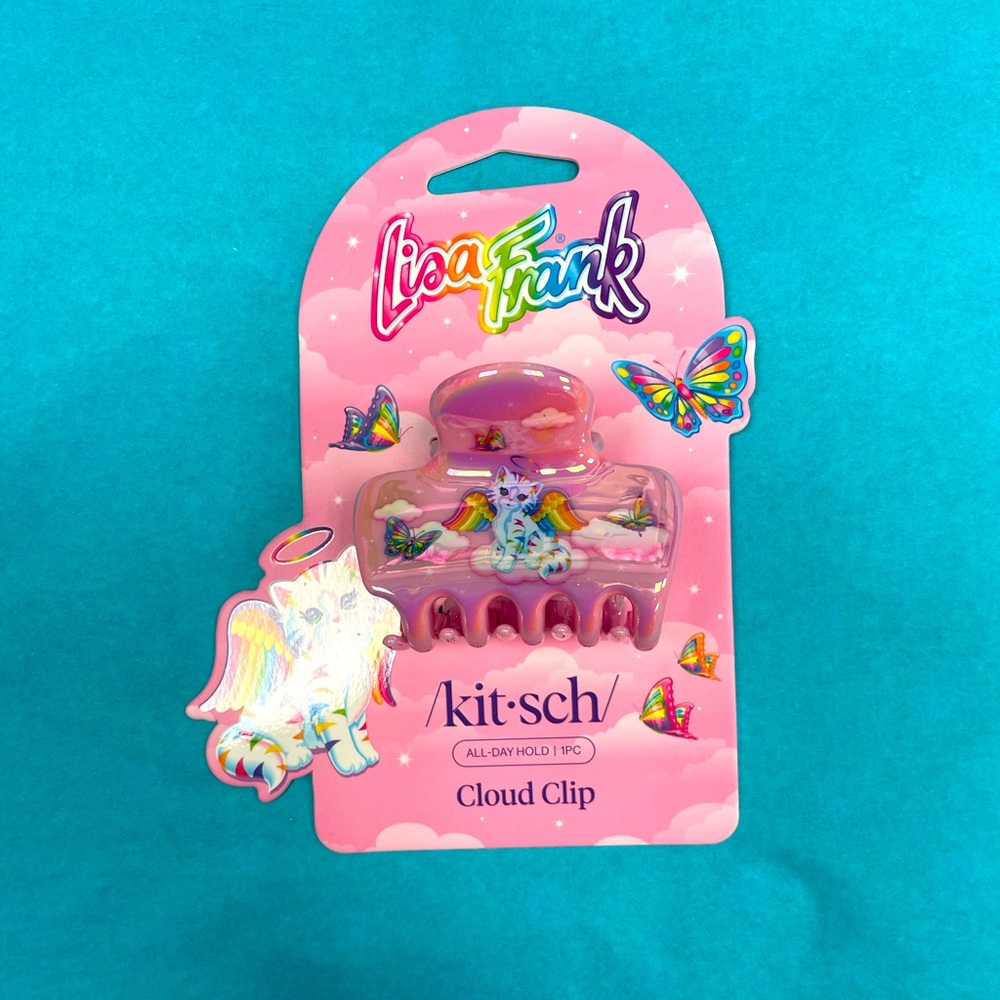 Lisa Frank x Kitsch Cloud Clip in Angel Kitty